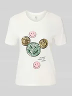 Koszulki i topy damskie - T-shirt o kroju regular fit z czystej bawełny model ‘KITA’ - miniaturka - grafika 1