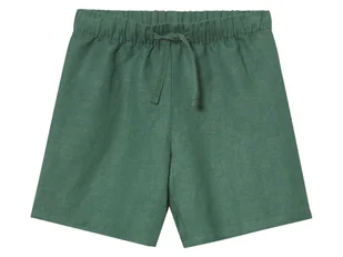 lupilu® Bermudy dziecięce z lnem i bawełną (Zielony, 110/116) - Spodnie i spodenki dla chłopców - miniaturka - grafika 1