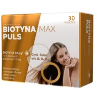 Witaminy i minerały - Biotyna Max Puls, tabletki, 30 szt. - miniaturka - grafika 1