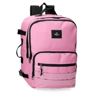 Torby na laptopy - Pepe Jeans Aris Colorful Plecak kabinowy na laptopa 15,6" różowy 31x44x20 cm Poliester by Joumma Bags - miniaturka - grafika 1