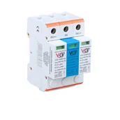 Bezpieczniki elektryczne - VCX Ogranicznik przepięć 1000V DC 3P 40kA T2 C z iskiernikiem gazowym 2387 DC C3P 1000 PV40 GDT - miniaturka - grafika 1
