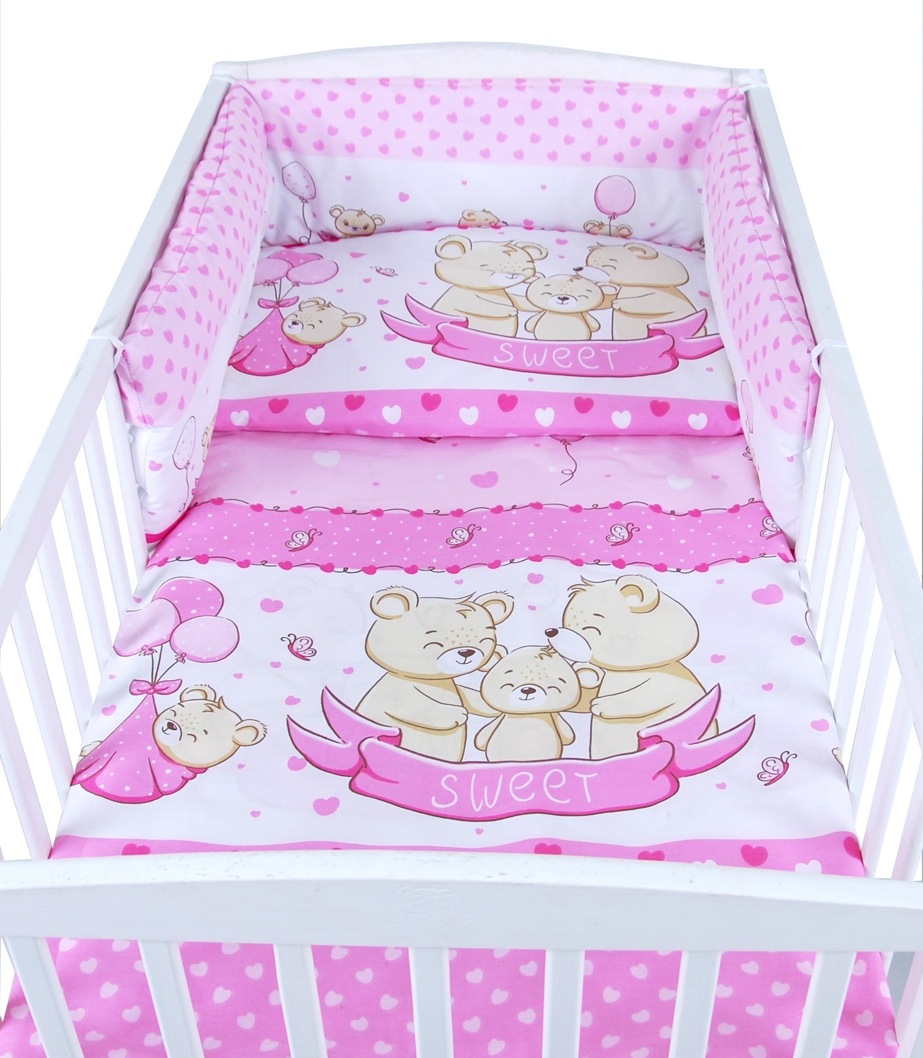 BabyLux Pościel Do Łóżeczka 120x60 Dziecięca Niemowlęca 120X90 cm 4EL N134