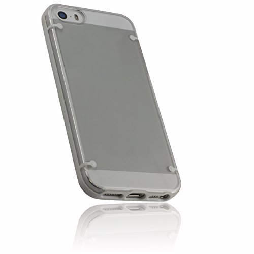 mumbi podwójne twarde etui na telefon komórkowy TPU twardy tył do iPhone 5 biały