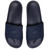 Klapki i japonki męskie - ﻿Klapki męskie 4F MM00FFLIM046A granatowe - miniaturka - grafika 1
