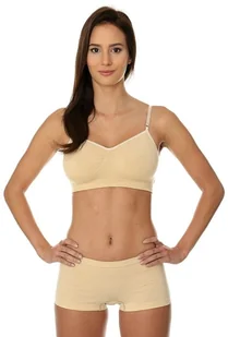 Brubeck Biustonosz Comfort Cotton beżowy r. 75A BR00012A - Bielizna sportowa damska - miniaturka - grafika 1