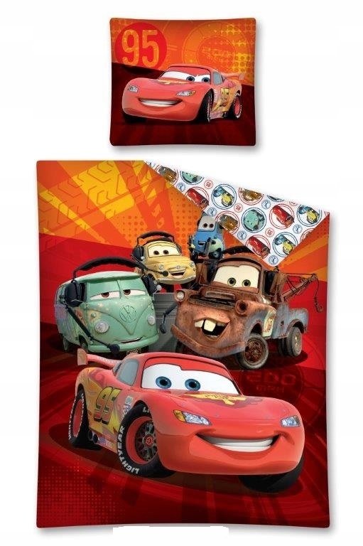 pościel dziecięca 140x200 Cars McQueen Auta Złomek