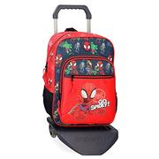 Plecaki szkolne i tornistry - Marvel Go Spidey plecak szkolny z kółkami, czerwony, 30 x 38 x 12 cm, poliester, 13,68 l, czerwony, plecak szkolny z wózkiem, czerwony, plecak szkolny z wózkiem - miniaturka - grafika 1