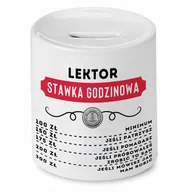 Skarbonki - Dla Lektora Skarbonka na Urodziny Na Prezent z Nadrukiem ze Zdjęciem + Opakowanie na prezent (wzór 01) - miniaturka - grafika 1