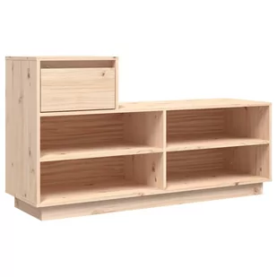 Lumarko Szafka na buty, 110x34x61 cm, lite drewno sosnowe - Szafki na buty - miniaturka - grafika 3