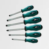 Zestawy narzędziowe - Komplet wkrętaków 6 elementów stal CrV magnetyczne - miniaturka - grafika 1