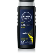 Żele pod prysznic dla mężczyzn - NIVEA MEN DEEP SPORT ŻEL POD PRYSZNIC 3W1 DLA MĘŻCZYZN 500ML - miniaturka - grafika 1