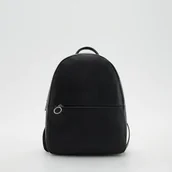 Plecaki - Reserved - Plecak z imitacji skóry - Czarny - miniaturka - grafika 1