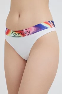 Majtki damskie - Calvin Klein Underwear Underwear stringi kolor biały - grafika 1