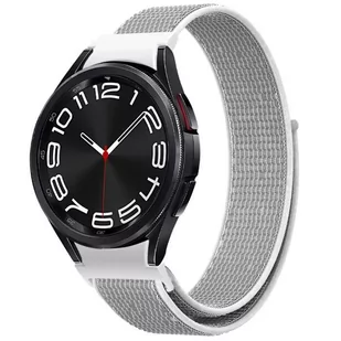 OPASKA PASEK NYLON QUICK FIT SAMSUNG SAMSUNG GALAXY WATCH 4 / 5 / 6  40 / 42 / 44 / 46 MM szary - Akcesoria do smartwatchy - miniaturka - grafika 1