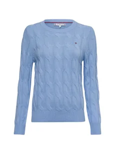 Tommy Hilfiger Sweter damski Kobiety Wełna niebieski wzorzysty, S - Swetry damskie - miniaturka - grafika 1