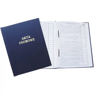 Teczka akt osobowych oklejana ABCDE z treścią granatowa 1824-339-106 WARTA - Segregatory - miniaturka - grafika 1