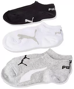 PUMA Skarpety dziecięce, uniseks, biały/szary/czarny, 39-42 - Skarpetki damskie - miniaturka - grafika 1