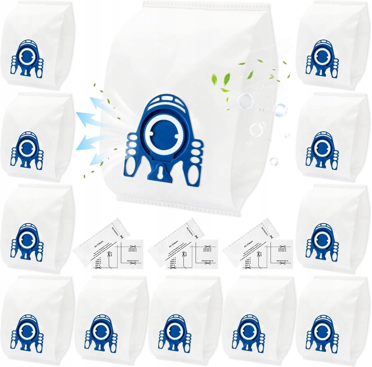 WORKI DO MIELE ODKURZACZA GN - zestaw 12 szt. z filtrami do wielu modeli