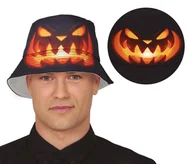Dodatki do strojów karnawałowych - Czapka halloween dynia bucket hat - miniaturka - grafika 1