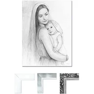 Ikony i obrazy sakralne - Obraz Matka Boża z Dzieciątkiem Jezus - miniaturka - grafika 1