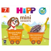 Desery dla dzieci - HiPP Mini Deser Bio, krem z bananami i kakao, po 7 miesiącu, 4 x 100 g - miniaturka - grafika 1