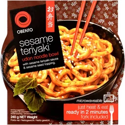 Danie makaron udon Sesame Teriyaki Bowl 240g - Obento - Szybkie dania obiadowe - miniaturka - grafika 1