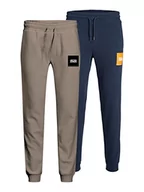 Spodenki męskie - JACK&JONES PLUS Męskie spodnie do biegania JPSTGORDON JJJILOCK Sweat PA IN 2PK MP PS, granatowe, 42/30, Navy Blazer/opakowanie: crockery, 42W / 30L - miniaturka - grafika 1