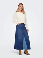 Spódnice - gonne donna only 15327696 mochi long mediun blue denim - miniaturka - grafika 1