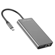 Ładowarki do telefonów - 4smarts HUB 8w1 DeX Mode 2xUSB-A 3.0/USB-C/HDMI/SD/VGA/Eternet/Jack 3.5mm szary 458723 - miniaturka - grafika 1