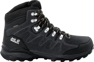 Buty trekkingowe męskie Jack Wolfskin Buty trekkingowe męskie REFUGIO TEXAPORE MID M phantom / burly yellow XT r. 45 (4049841-6357) - Buty trekkingowe męskie - miniaturka - grafika 1