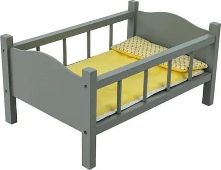 Barrutoys Wooden Doll Bed For Dolls Up To 40 Cm Doll Crib