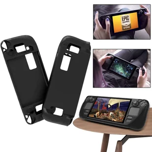 Pancerne etui ochronne silikonowe PGTECH TPU Case do konsoli do Steam Deck Czarne + Szkło - Akcesoria do Nintendo - miniaturka - grafika 11
