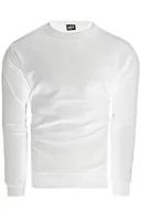 Bluzy męskie - Bluza męska BOK03 - biała - Risardi - miniaturka - grafika 1