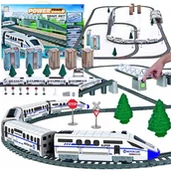 Pociągi dla dzieci - Ogromna Kolejka Elektryczna Tor 9M Pociąg Podnoszony Most Tunel XXL - miniaturka - grafika 1