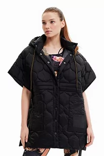 Desigual Poncho_psico Denali 2000 czarny, jeden rozmiar dla kobiet, czarny, rozmiar uniwersalny - Kurtki damskie - miniaturka - grafika 1