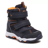 Śniegowce damskie - Śniegowce Leaf - Siljan LSILJ101A Navy/Orange - miniaturka - grafika 1