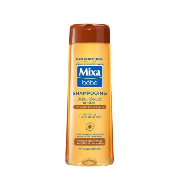 MIXA BABY SZAMPON DO ROZPLĄTYWANIA WŁOSÓW 300ML Z MASŁEM SHEA DELIKATNY