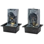 Fontanny ogrodowe - Fontanna Domowa Ledowa Budda Ściana Mała Pokojowa - miniaturka - grafika 1