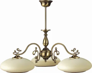 Lampa wisząca Solar Lampa z mosiądzu Róża 3 płomienna - Lampy sufitowe - miniaturka - grafika 1