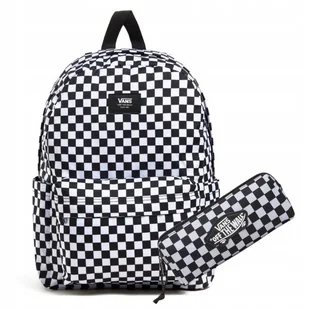 VANS ZESTAW 2W1 PLECAK + PIÓRNIK VANS DESKA OLD SKOOL BLACK SZACHOWNICA - Plecaki - miniaturka - grafika 1