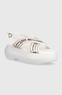 Love Moschino sandały damskie kolor biały na platformie JA16257I0IIX610A - Sandały damskie - miniaturka - grafika 1