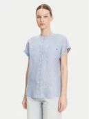 Koszule damskie - Tommy Hilfiger Koszula WW0WW44715 Błękitny Regular Fit - miniaturka - grafika 1