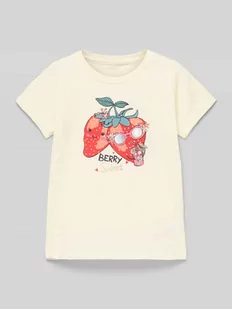 T-shirt z nadrukowanym motywem model ‘DINAS’ - Koszulki dla dziewczynek - miniaturka - grafika 1