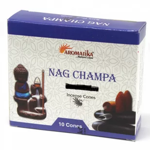 Kadzidełka Stożkowe Kaskadowe 10szt - Nag Champa - Kadzidła i dodatki - miniaturka - grafika 1