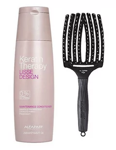 Alfaparf Keratin Therapy Maintenance and Finger Brush, Zestaw do wygładzenia i rozczesywania włosów: odżywka 250ml + szczotka rozmiar L - Zestawy kosmetyków damskich Alfaparf Keratin Therapy Maintenance and Finger Brush, Zestaw do wygładzenia i rozczesywania włosów: odżywka 250ml + szczotka rozmiar L - Zestawy kosmetyków damskich - miniaturka - grafika 1