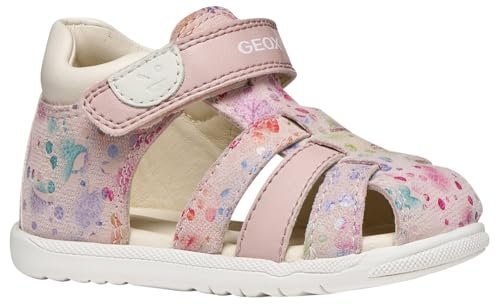 Geox Sandały dla chłopców i dziewczynek B MACCHIA Gir, LT Rose/Multicolor, 26 EU