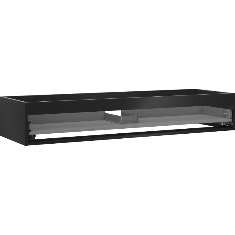 Mexen Box-A korpus szafki podumywalkowej 140 cm, 1 szuflada, czarny mat - 91AX0-1400-235-1-71
