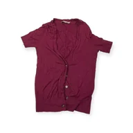 Bluzki damskie - Bluzka damska na krótki rękaw rozpinana LOFT S - miniaturka - grafika 1