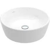 Umywalki - Villeroy & Boch Architectura umywalka 45 cm nablatowa okrągła Weiss Alpin 5A254501 - miniaturka - grafika 1