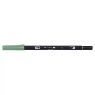 Tombow ABT flamaster z dwoma końcówkami, 312  zielony (holly green) 4901991901450 - Kredki, ołówki, pastele i pisaki - miniaturka - grafika 1